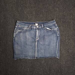 Y2k Blue Denim Blue Skirt Womens 14 Venus Brand Cotton